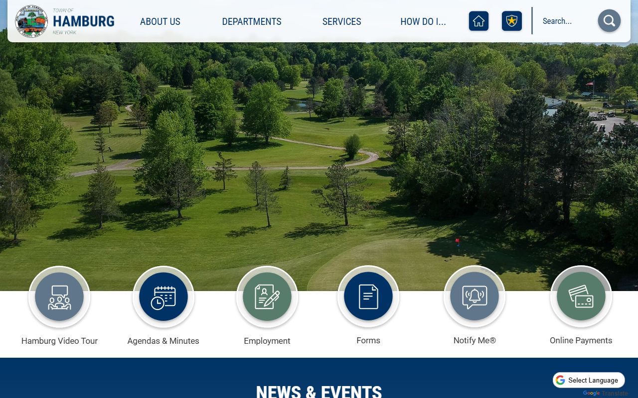 Hamburg marriage license information from Town Clerk website