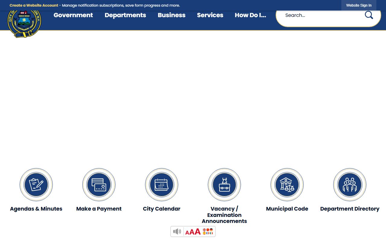 Mount Vernon City Clerk office website for marriage license services