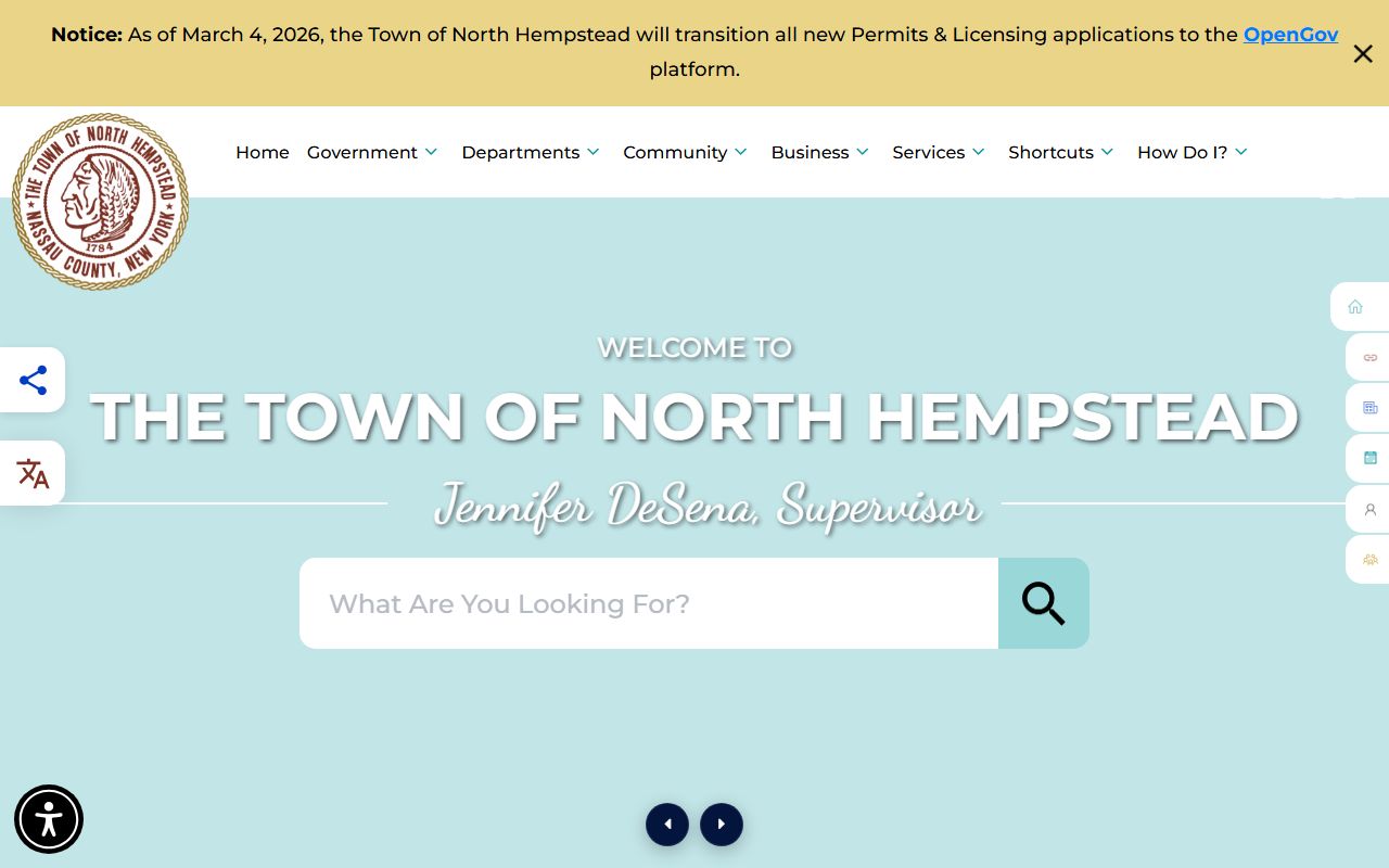 North Hempstead marriage license information from Town Clerk website