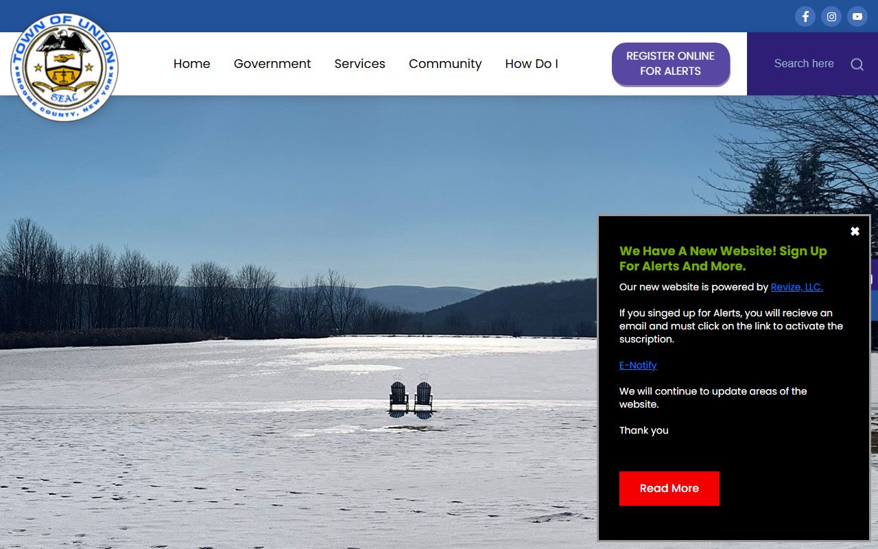 Union marriage license information from Town of Union Clerk website