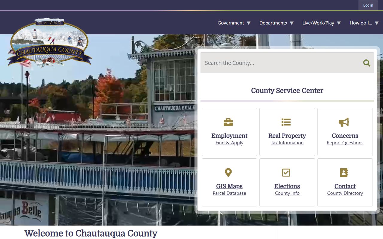 Chautauqua County vital records portal for marriage license records