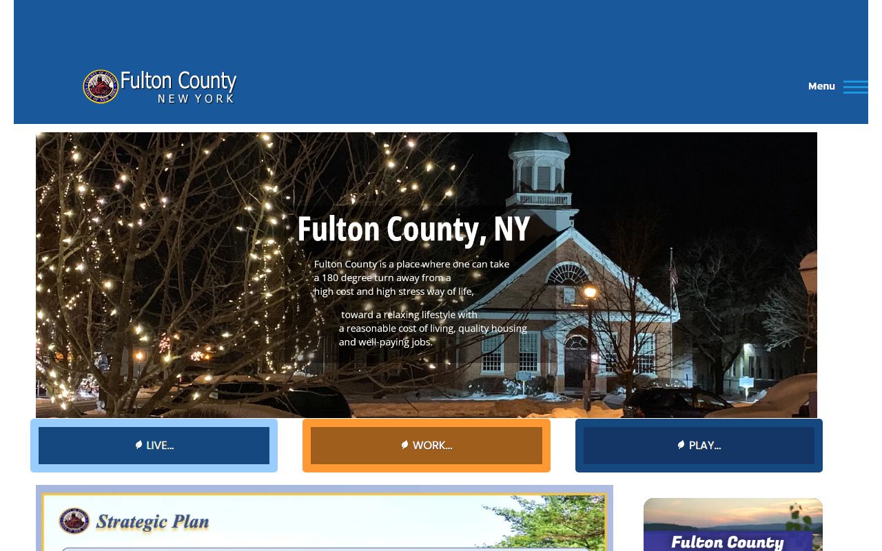 Fulton County Clerk website with marriage license information