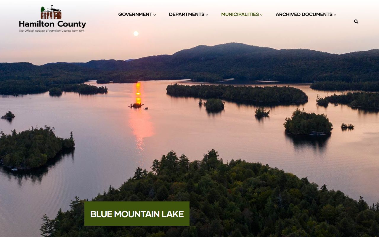 Hamilton County Clerk website with marriage license information