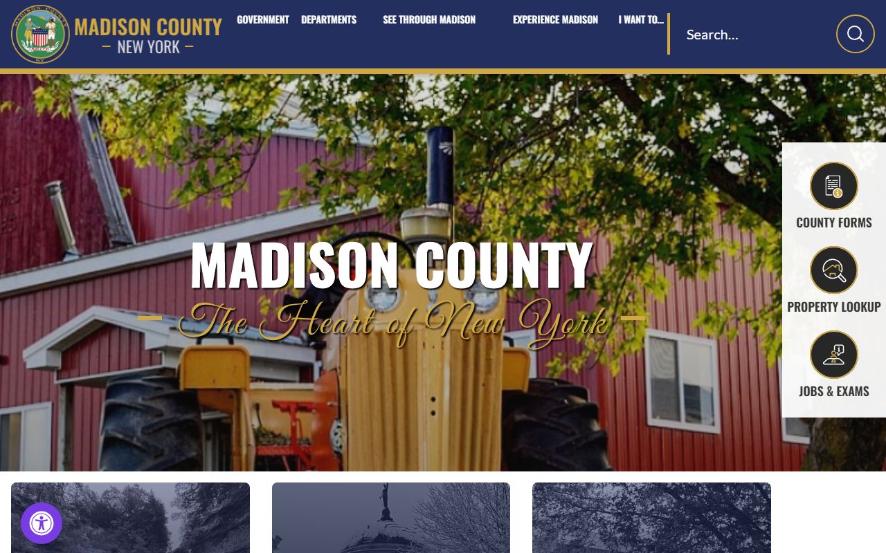 Madison County Clerk website for marriage license information