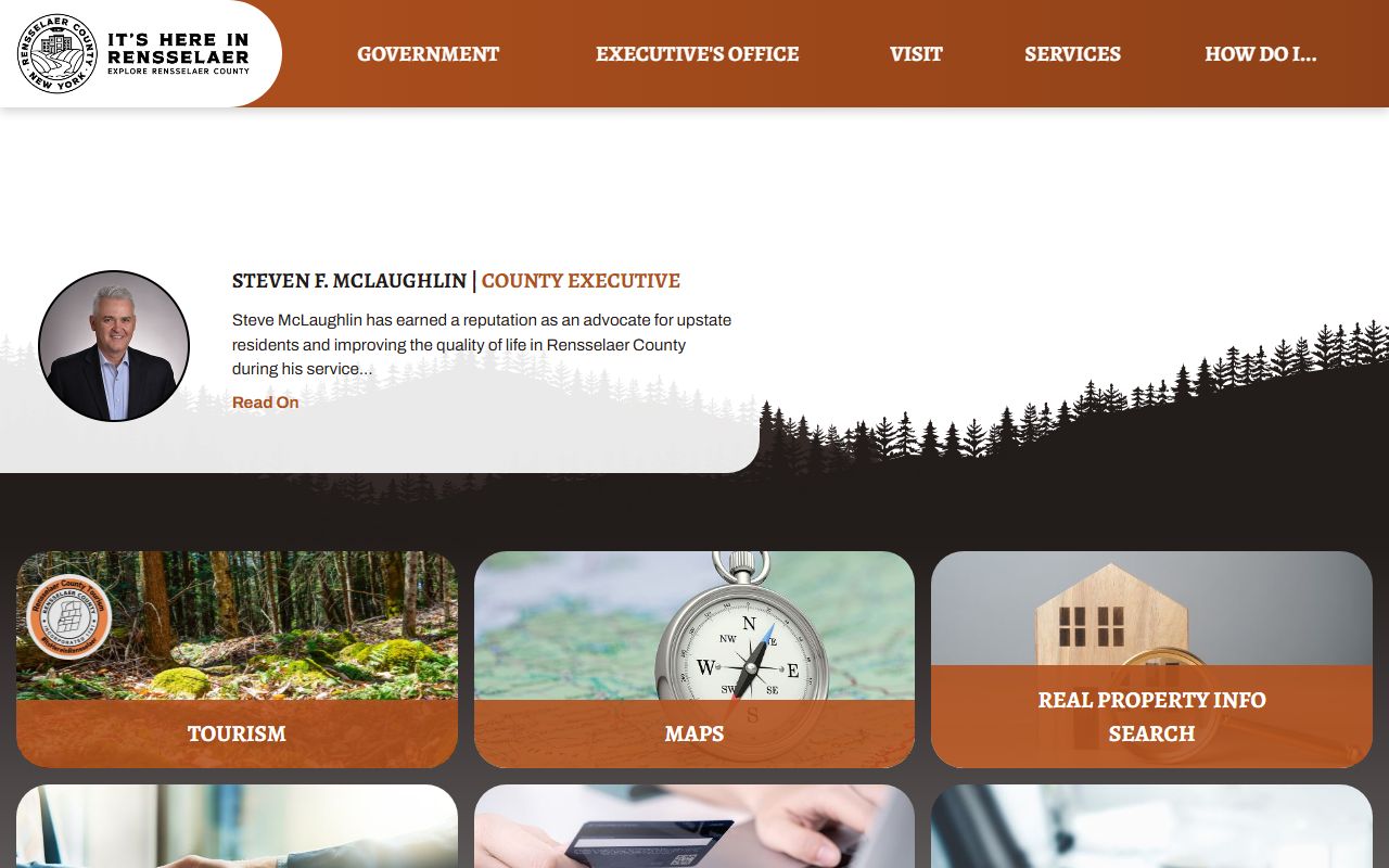 Rensselaer County records website for marriage license information