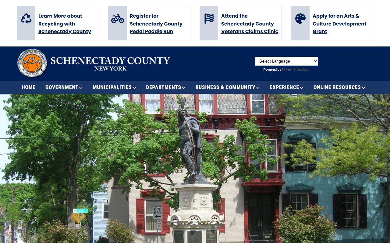 Schenectady County marriage license information from county government website