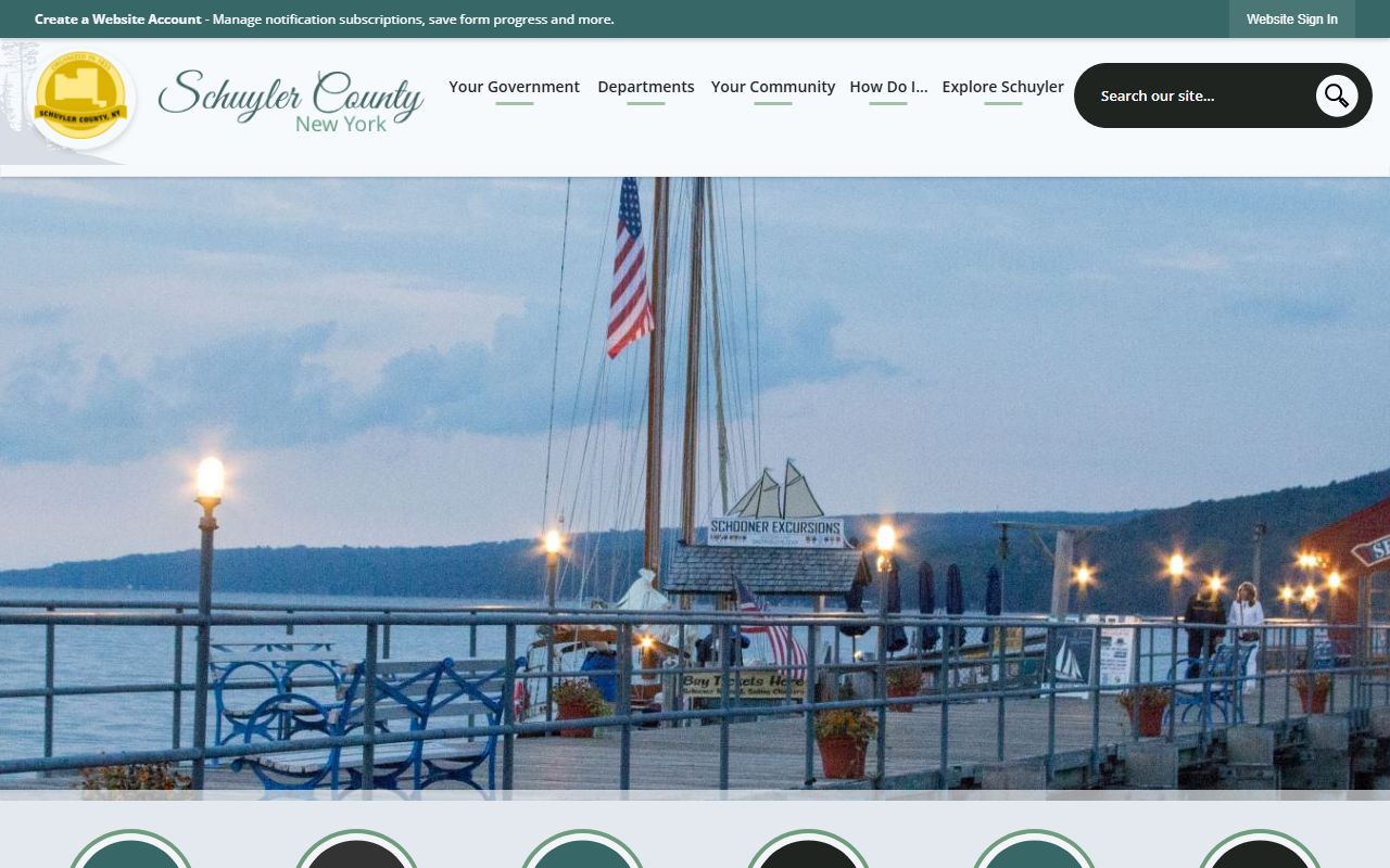 Schuyler County Government website for marriage license records