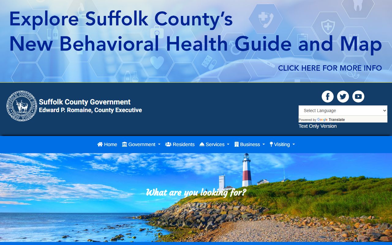 Suffolk County Clerk website for marriage license records on Long Island New York