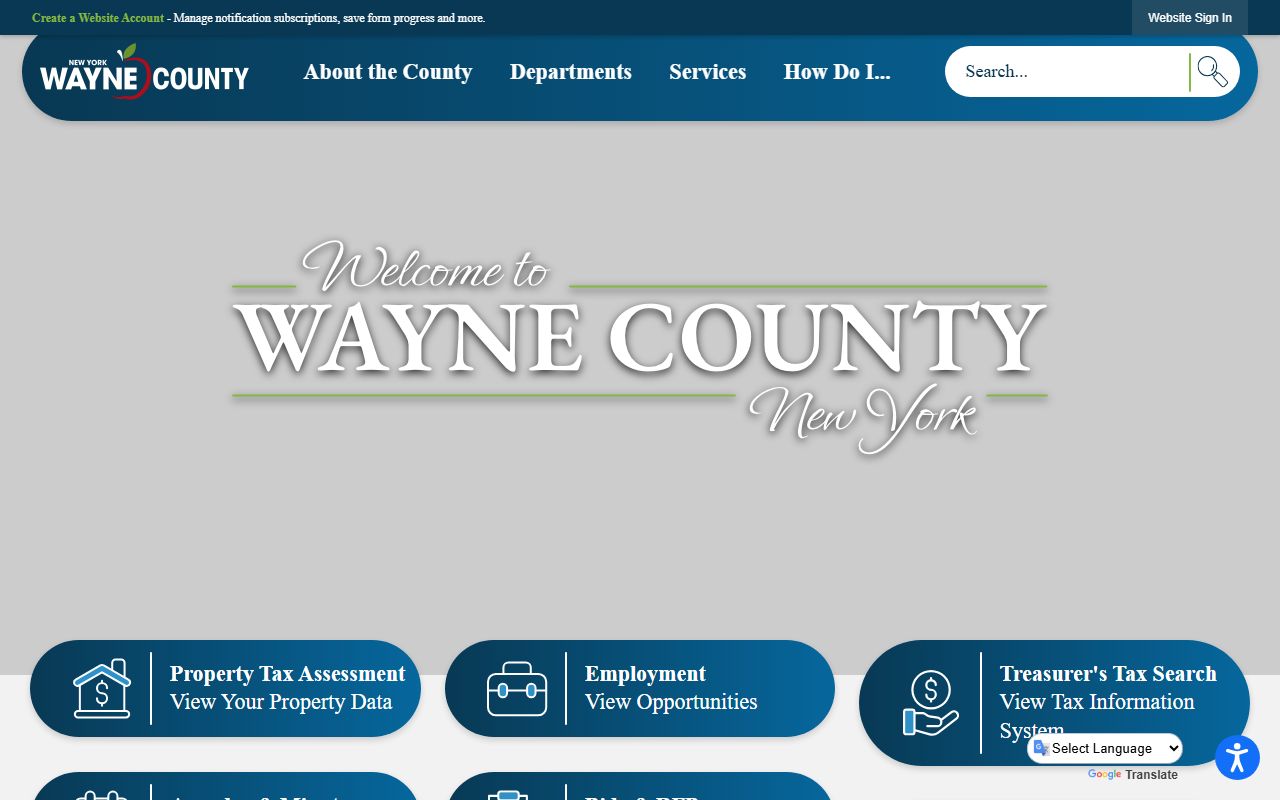 Wayne County marriage license information from county government website